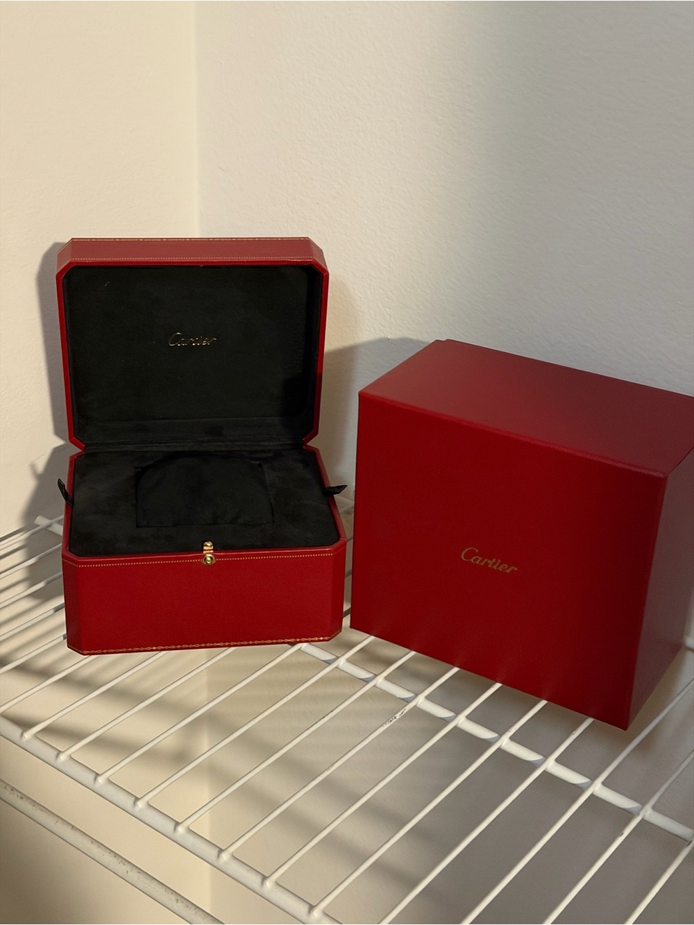 Cartier Red Inner and Outer Box for watches